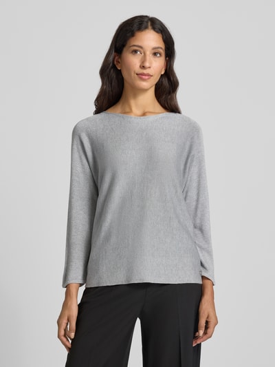 s.Oliver BLACK LABEL Relaxed Fit Pullover aus Viskose-Mix Silber 4