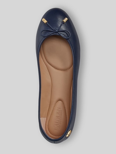 Lauren Ralph Lauren Ballerinas aus echtem Leder Marine 3