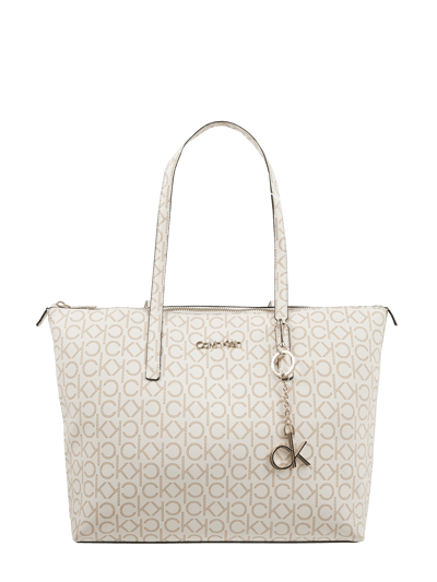 CK Calvin Klein Shopper mit Logo-Muster Ecru 2