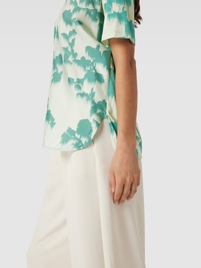 MaxMara Leisure Blouseshirt met all-over motief, model 'FAGUS' Mintgroen - 3