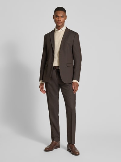 MCNEAL Gebreide pullover met ribboorden Zand gemêleerd - 1