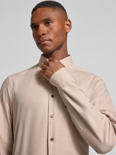 OLYMP Level Five Slim fit zakelijk overhemd met kentkraag Zand - 3