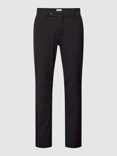 Jack & Jones Slim fit pantalon in gemêleerde look, model 'MARCO' Donkergrijs - 2