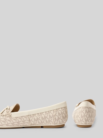 MICHAEL Michael Kors Ballerinas mit Schleifen-Detail Modell 'JULIETTE' Ecru 2