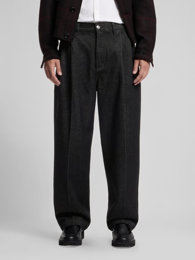 HUGO Baggy Jeans aus reiner Baumwolle Modell 'HUGO 249' Black 4