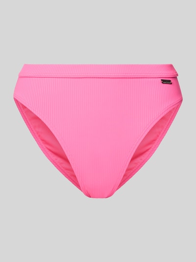 VENICE BEACH High Waist Bikini-Hose mit Label-Detail Modell 'Lucky' Pink 1