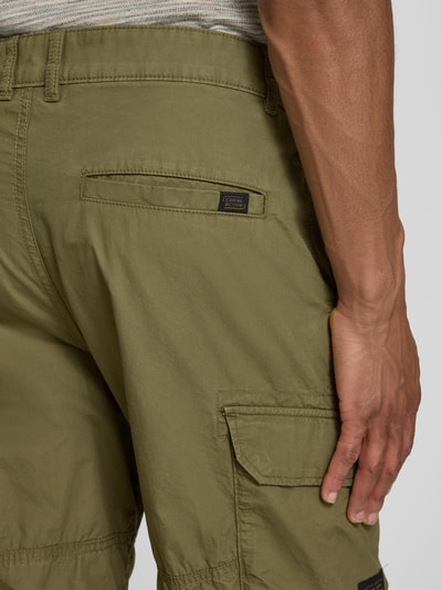 camel active Bermudy capri o kroju regular fit z kieszeniami cargo Oliwkowy 3