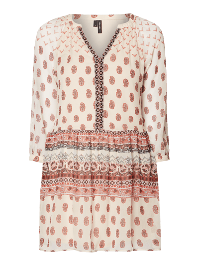Vero Moda Sukienka z szyfonu ze wzorem paisley  Écru 2