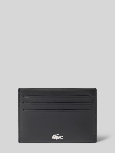 Lacoste Etui na karty ze skóry naturalnej Czarny 1