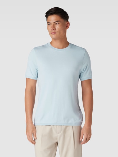 Cinque T-shirt in tricotlook Lichtblauw - 4
