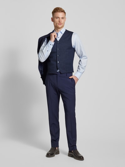 Jack & Jones Premium Kamizelka garniturowa o kroju slim fit z lamowanymi kieszeniami model ‘RIVIERA’ Granatowy 1