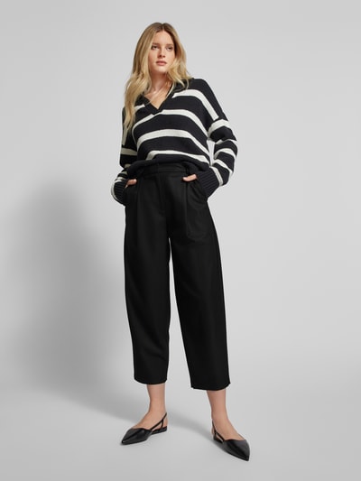 P&C* curated by Anouk Yve Culottes met bandplooien - capsulegarderobe Zwart - 1