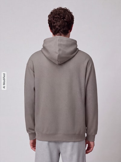 PUMA Performance Comfort Fit Hoodie aus Baumwoll-Mix Modell 'ESS ELEVATED' Schlamm 5