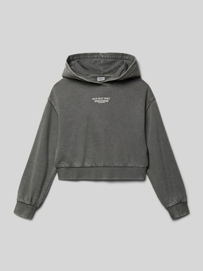 s.Oliver RED LABEL Oversized hoodie van katoenmix Grafiet - 1