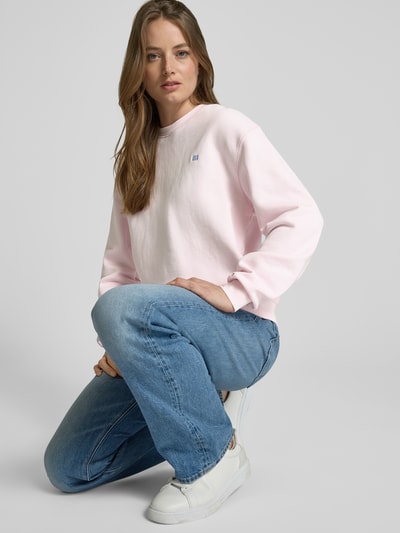 Tommy Hilfiger Sweatshirt mit Logo-Stitching Rosa 3