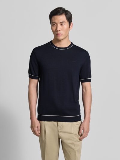 GANT Strickshirt mit Rundhalsausschnitt Marine 4
