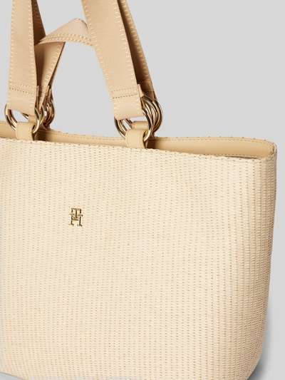 Tommy Hilfiger Shopper mit Label-Applikation Sand 3