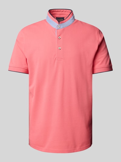 Christian Berg Men Regular fit poloshirt met opstaande kraag Fuchsia - 2