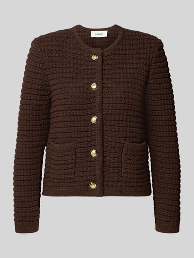 Bash Kurtka z dzianiny z wpuszczanymi kieszeniami model ‘GASPARD’ Czekoladowy 2