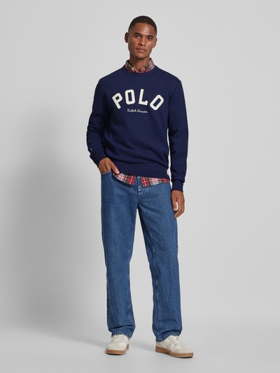 Polo Ralph Lauren Sweatshirt met labelstitching Marineblauw - 1