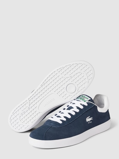 Lacoste Sneakers met labelprint, model 'BASESHOT' Marineblauw - 3