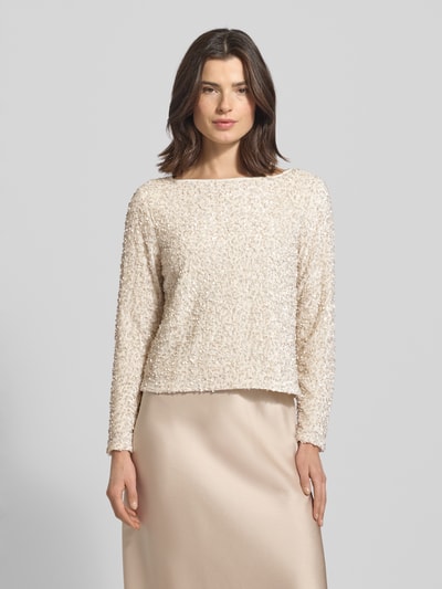 B.Young Longsleeve mit U-Boot-Ausschnitt Modell 'PARY' Sand 4