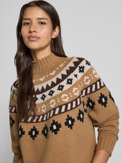 Weekend Max Mara Regular fit gebreide pullover van pure scheerwol, model 'HARDY' Camel - 3