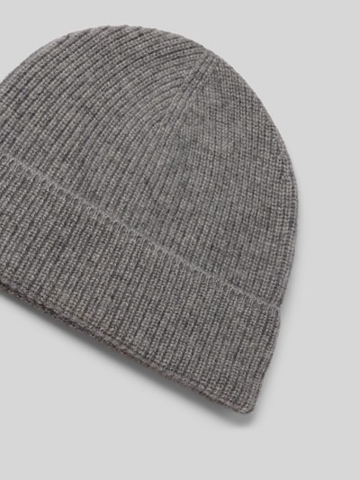 Christian Berg Woman Muts van puur kasjmier in gebreide look Grafiet gemêleerd - 2