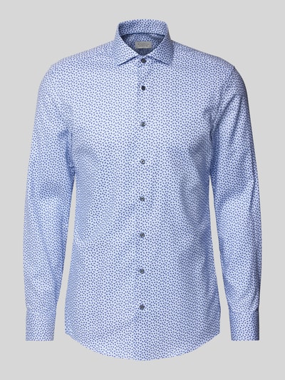 Eterna Slim Fit Business-Hemd mit Kentkragen Bleu 2