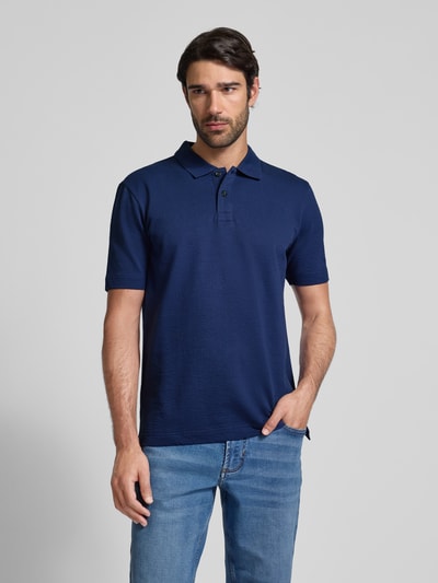 Marc O'Polo Koszulka polo o kroju regular fit z mieszanki bawełny Królewski niebieski 4