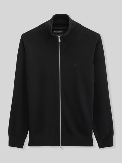 Marc O'Polo Regular Fit Strickjacke aus Baumwoll-Mix Black 2