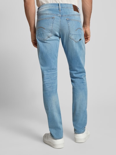 G-Star RAW Slim Fit Jeans im Used-Look Modell '3301' Jeansblau 5