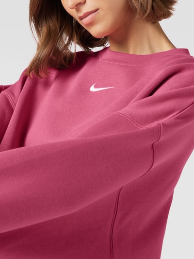 Nike Oversized sweatshirt met labelstitching Felroze - 3