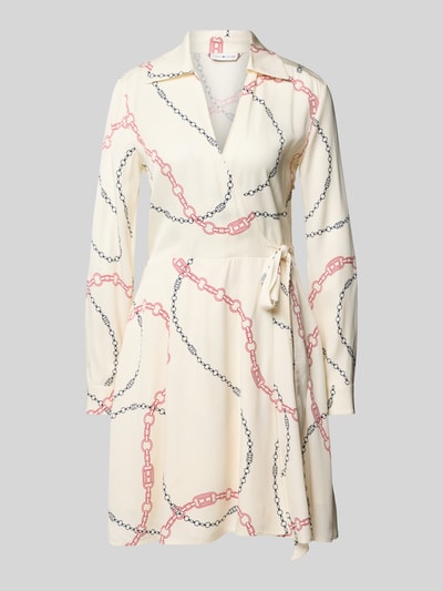 Tommy Hilfiger Mini-wikkeljurk met motiefprint Wit - 2
