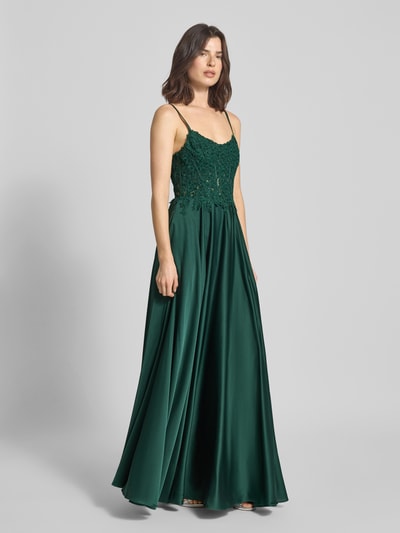 Mascara Abendkleid mit Zierbesatz Gruen 1