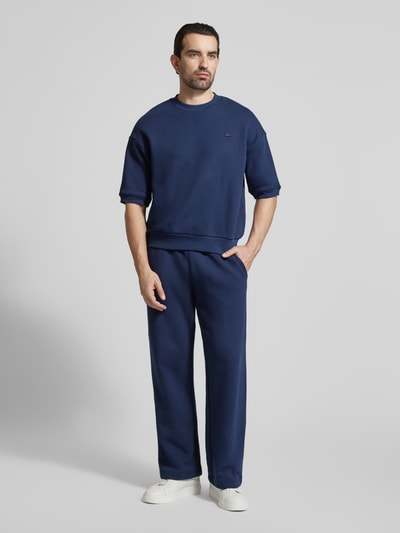 Lacoste Spodnie dresowe krój loose fit z czystej Bawełna Granatowy 1