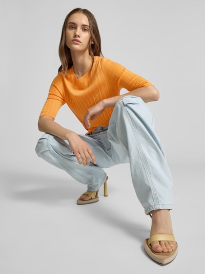 Closed T-Shirt aus Woll-Seide-Mix Orange 3