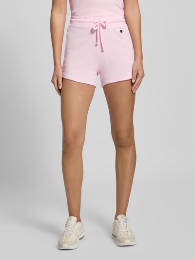 CHAMPION Sweatshorts mit Label-Detail Hellrosa 4