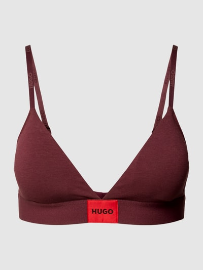 HUGO CLASSIFICATION Bralette mit Label-Patch Bordeaux 2