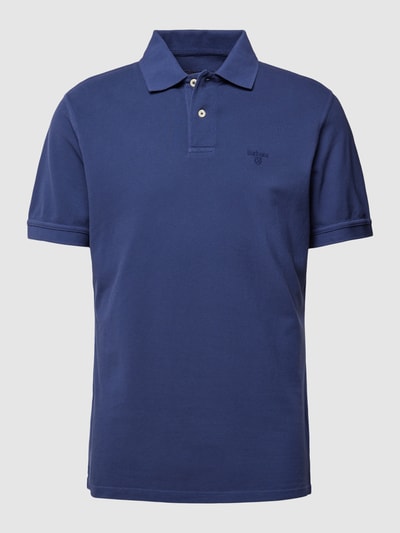 Barbour Poloshirt mit Label-Stitching Marine 1