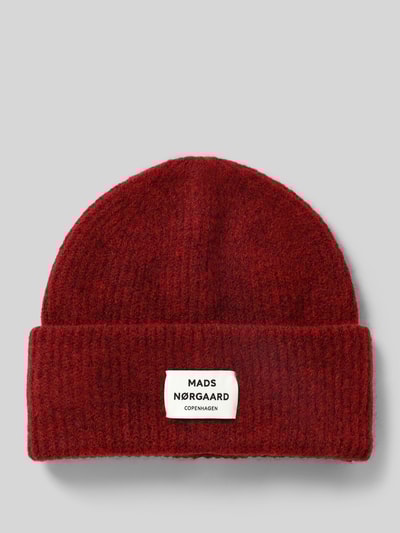 MADS NØRGAARD Beanie van scheerwolmix, model 'Tosca Anju' Bordeaux - 1