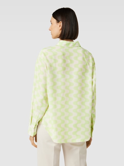 OPUS Overhemdblouse met grafisch motief, model 'Fridami' Lichtgroen - 5