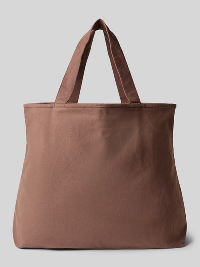 Produktfoto, Strandtasche aus Reine Baumwolle Modell 'Dieuw' von Barts in Braun mit Hauptfach, Schnürung, Innenfach mit Reißverschluss, Tragehenkel, Breite 53 cm, Länge 39 cm, Tiefe 19 cm, Schulterriemen 52 cm