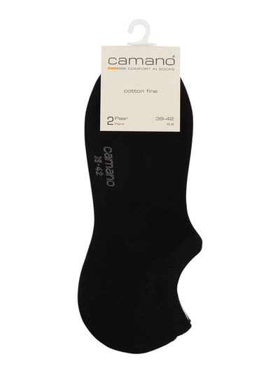 camano Sneakersocken mit Stretch-Anteil im 2er-Pack Black 2