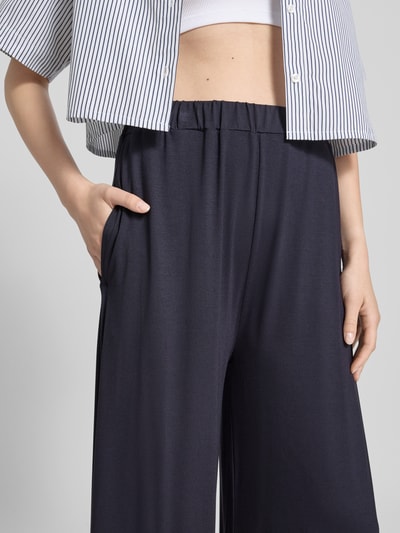 Marc O'Polo Denim Wide leg culotte van viscosemix Marineblauw - 3