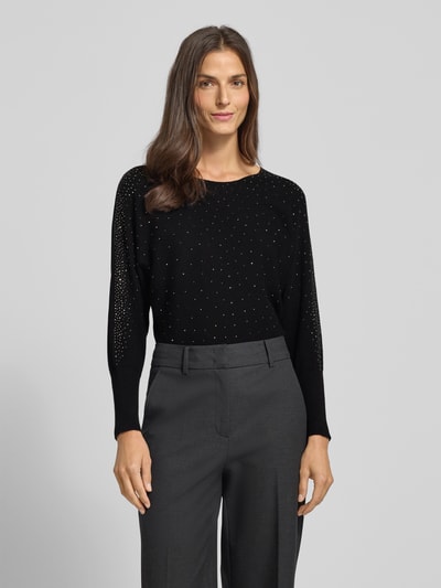 Apricot Strickpullover mit Rundhalsausschnitt Black 4