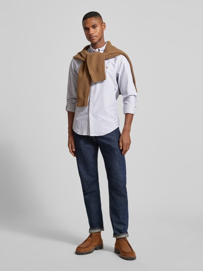 Polo Ralph Lauren Slim fit vrijetijdsoverhemd met button-downkraag Donkerbruin - 1