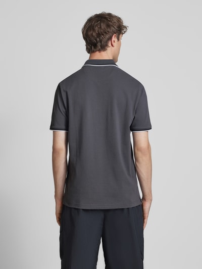CHAMPION Regular Fit Poloshirt mit Logo-Stitching Anthrazit 5