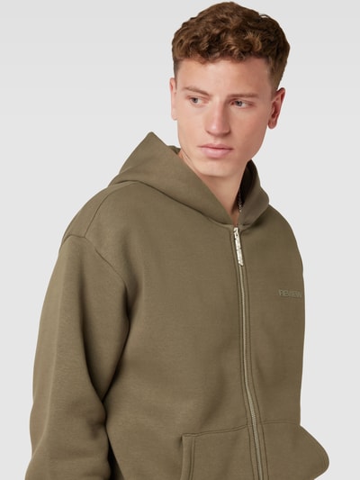 REVIEW Basic Sweatjacke Khaki 3