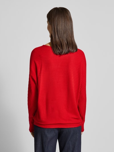 s.Oliver RED LABEL Relaxed Fit Pullover aus Viskose-Mix Rot 5